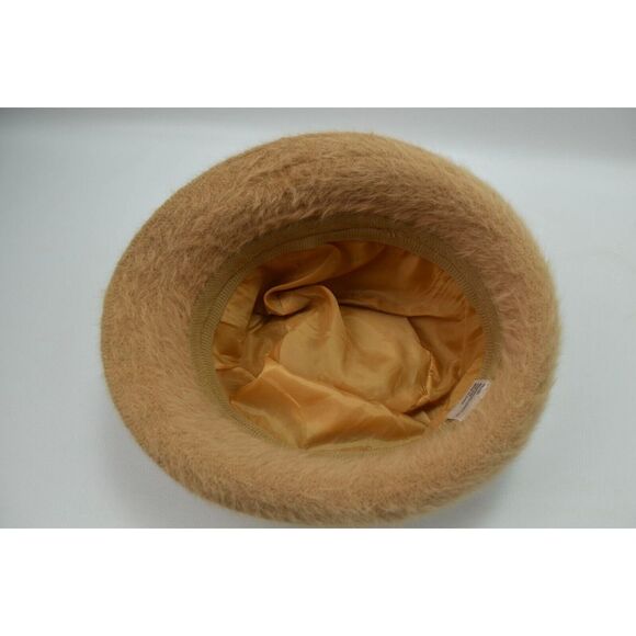 Womens Fedora Angola and Nylon‎ Hat Tan Light Brown - Picture 5 of 7